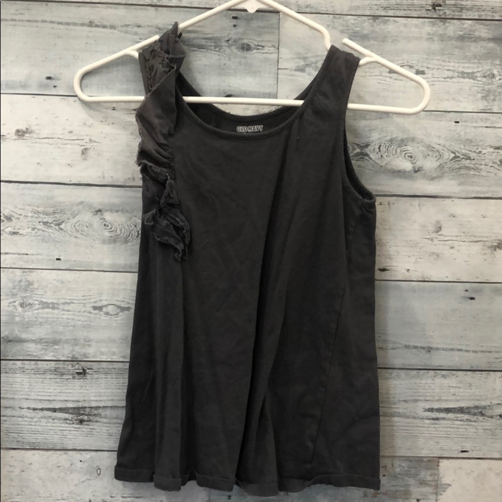 Grey Girls Tank Top with Flare